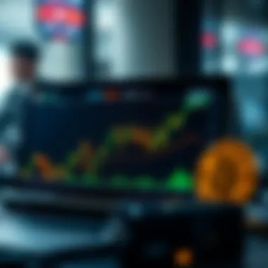 Graph showing the exchange trends between Bitcoin and KRW