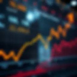 Graph depicting currency exchange rates