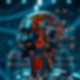 A futuristic representation of AI and blockchain integration