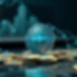 Conceptual representation of AI integration with cryptocurrency