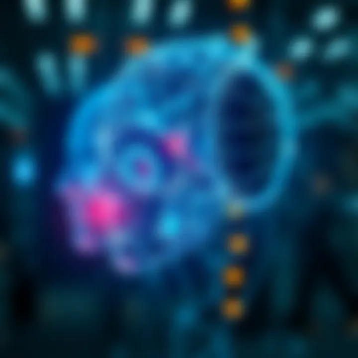 Conceptual representation of artificial superintelligence harnessing vast knowledge and capabilities