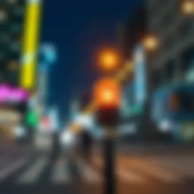 Visual representation of beacon technology in action