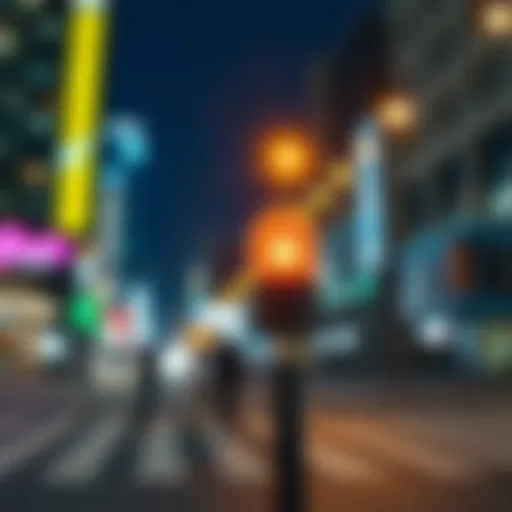 Visual representation of beacon technology in action