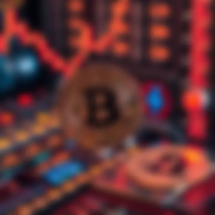 A concept image illustrating the security measures in cryptocurrency transactions