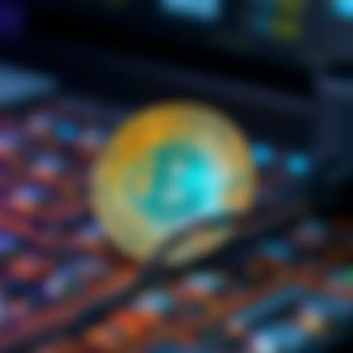 Visual representation of Bitcoin's technology and features