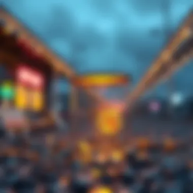 A vibrant illustration of airdrop concept