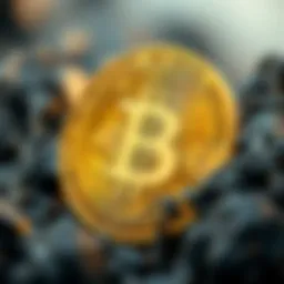 Abstract representation of Bitcoin's origin