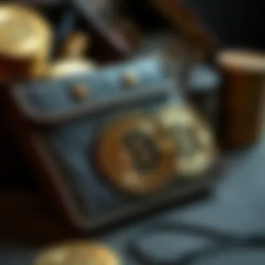 Historical representation of early Bitcoin wallets