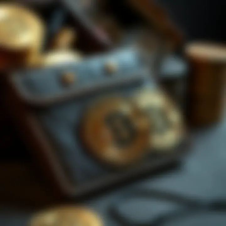 Historical representation of early Bitcoin wallets