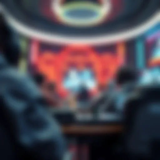 Conceptual representation of blockchain technology in gaming