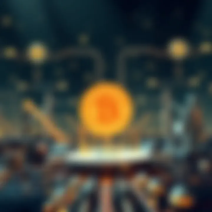 Blockchain Applications Across Industries A visual illustration depicting various sectors utilizing blockchain applications.