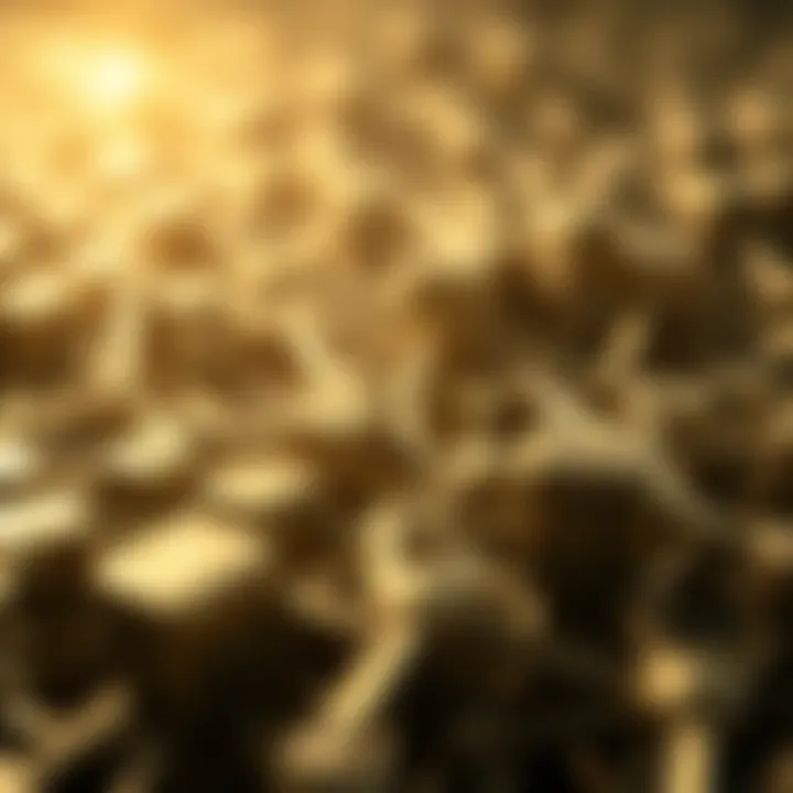 Abstract Representation of Blockchain Technology An abstract representation of blockchain technology showcasing interconnected blocks.