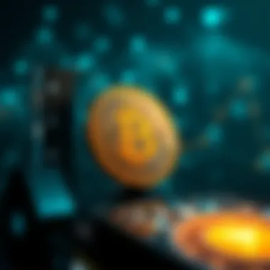 Visual representation of blockchain technology