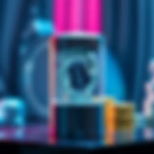 Conceptual illustration of cryptocurrency distribution