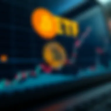 Graph depicting investor reactions to Bitcoin ETF news