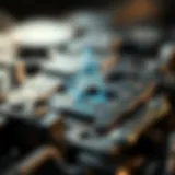 Conceptual representation of Cardano blockchain technology