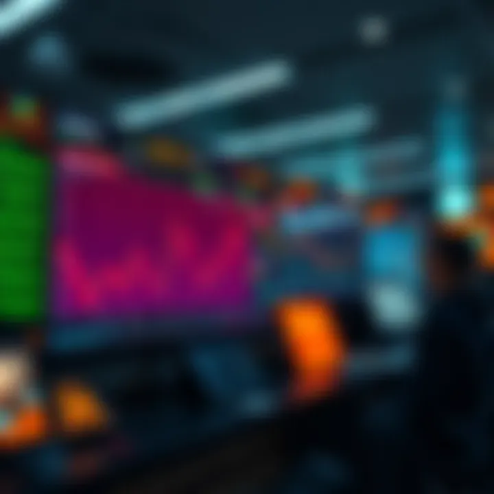 Illustration of cryptocurrency exchange interface