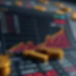 Graph showing cryptocurrency profit calculations