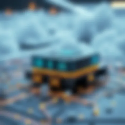 Visualization of CoreWeave's optimized GPU cloud computing architecture