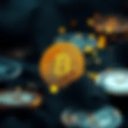 Concept of cryptocurrency airdrops