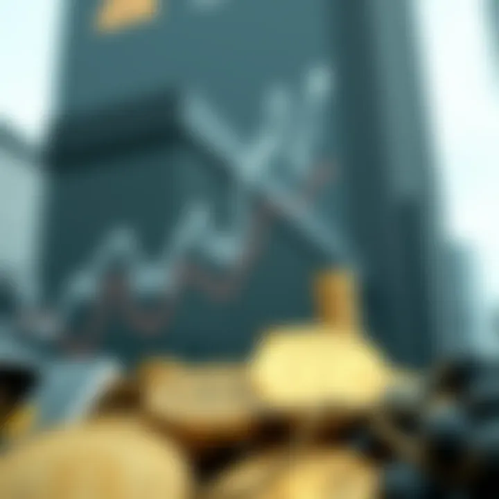 Market trends and cryptocurrency growth illustration