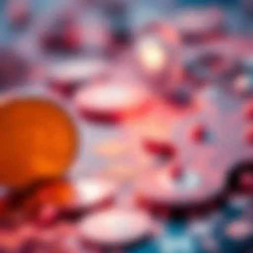 An abstract representation of cryptocurrency transactions