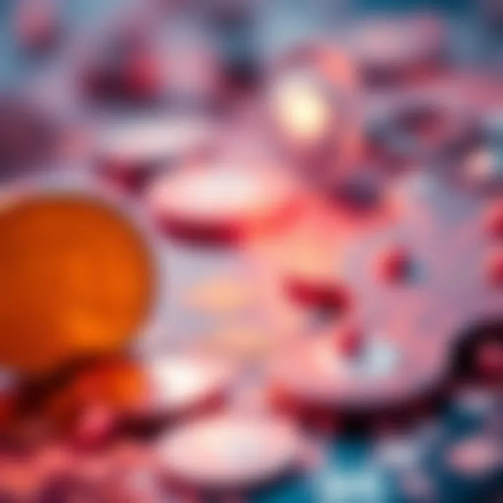 An abstract representation of cryptocurrency transactions