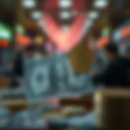 Currency exchange concept with dollar and won