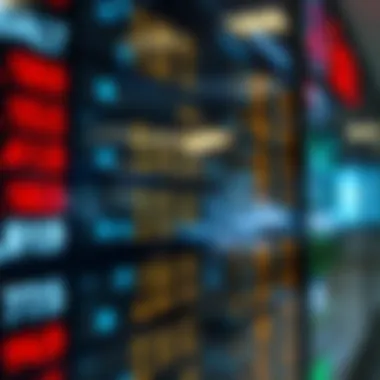 Currency exchange rates displayed on a digital board