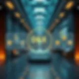 Visual representation of decentralized exchange concept