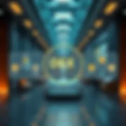 Visual representation of decentralized exchange concept