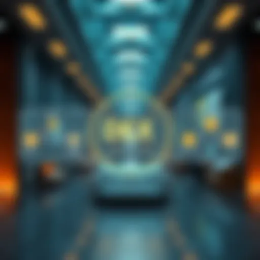 Visual representation of decentralized exchange concept