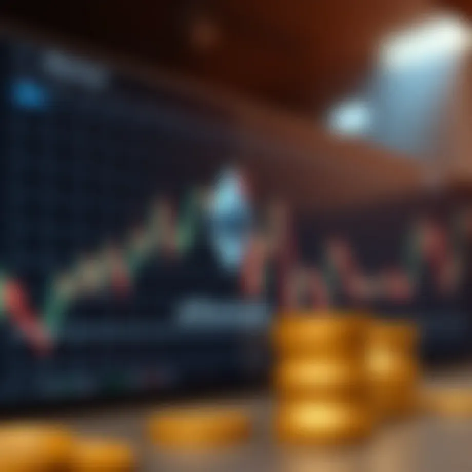 Ethereum price chart with market fluctuations