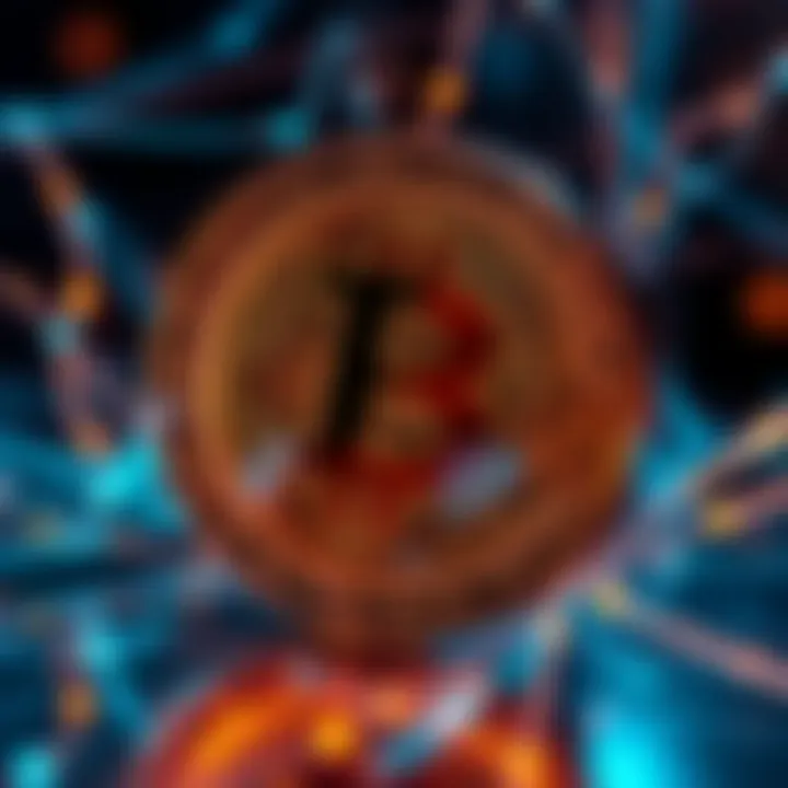 Future Advancements in Blockchain Technology A futuristic concept image showing the potential advancements in blockchain technology.