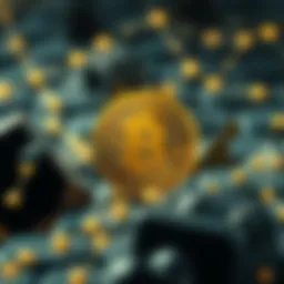 Conceptual depiction of gascoin in blockchain