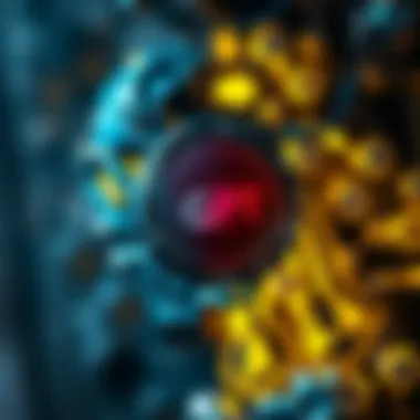 Conceptual representation of GPT Coin merging AI and blockchain technology