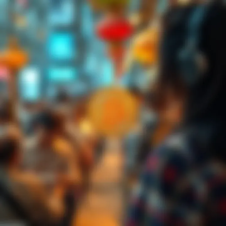 A visual depiction of a vibrant cryptocurrency community