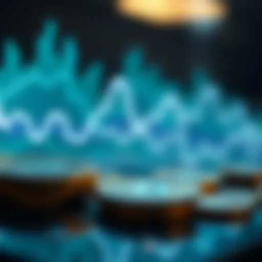 Visual representation of cryptocurrency value dynamics