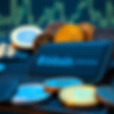 A digital wallet showcasing various cryptocurrencies