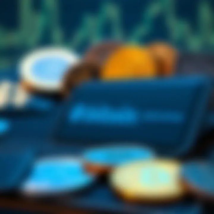 A digital wallet showcasing various cryptocurrencies