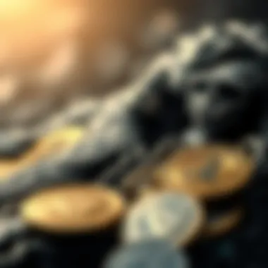 Diverse cryptocurrencies features infographic