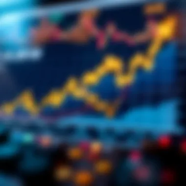 Graph illustrating the global cryptocurrency market trends