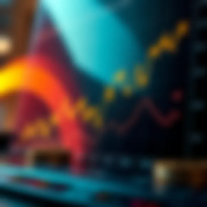 Graph illustrating investment strategies in cryptocurrency