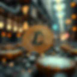 An artistic representation of litcoin's unique technological attributes