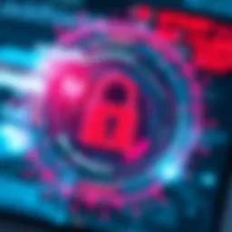 Illustration depicting the LockBit ransomware attack vector