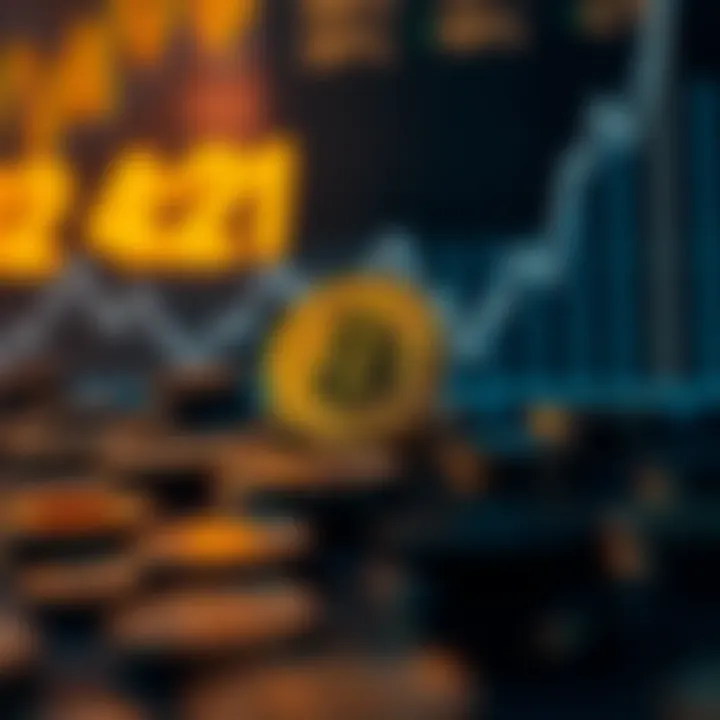 Graphical representation of market trends in cryptocurrency tokens.