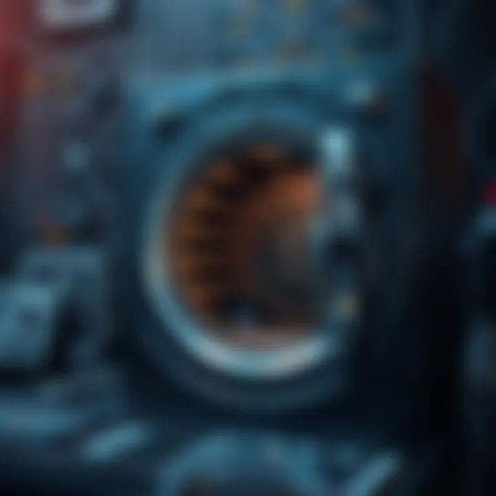 A secure digital vault representing the importance of security in NFT wallets.