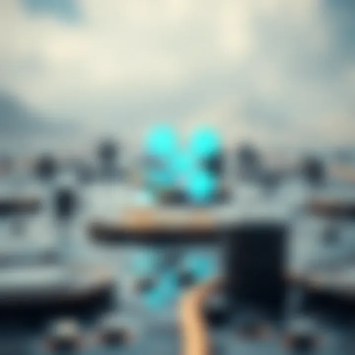 Graphic representation of the impact of Ripple on the financial system