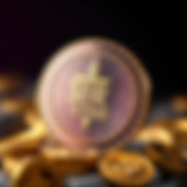 An artistic representation of STRK coin symbolizing innovation in cryptocurrency