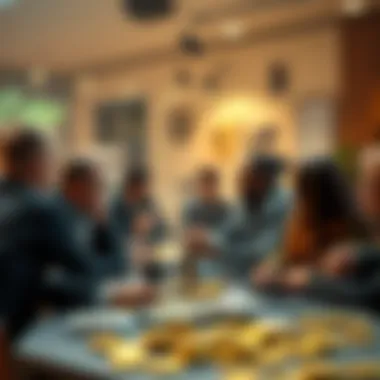 Cryptocurrency Community on Telegram Illustration of cryptocurrency discussions on Telegram